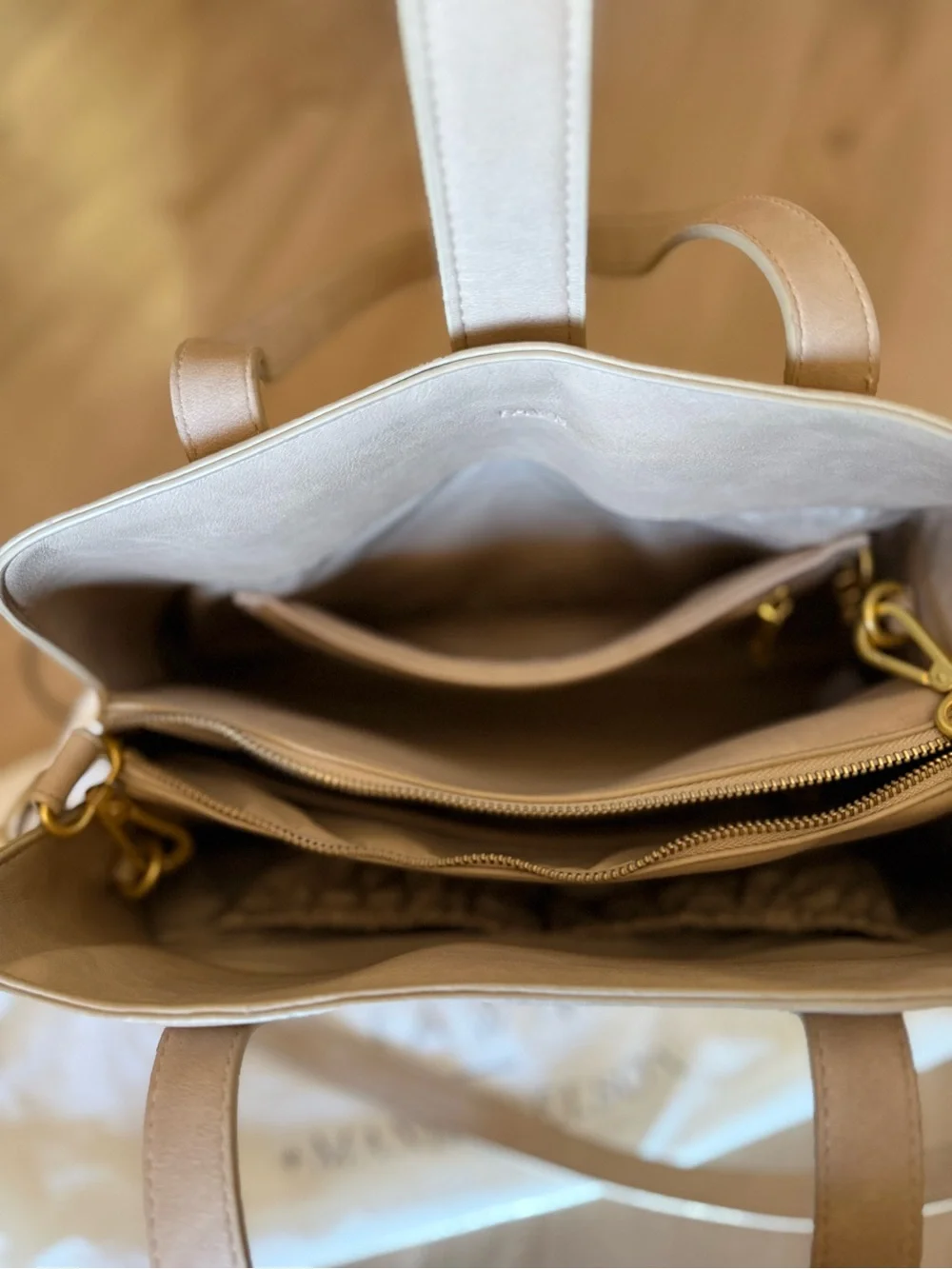 Fawn Design Beige Convertible Tote